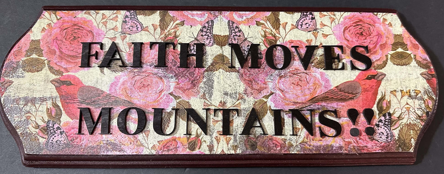 FAITH CAN MOVE MOUNTAINS... CRAFTS