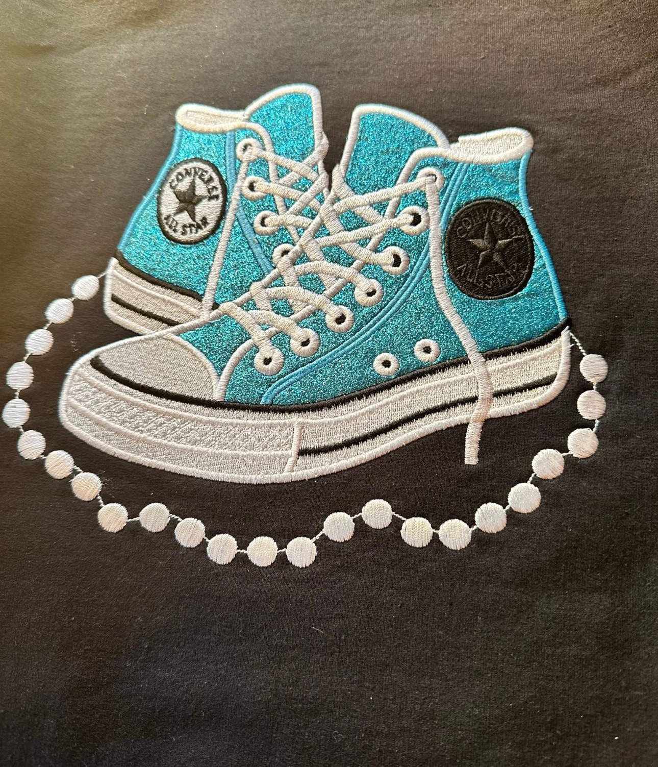 BASKETBALL CONVERSE SHOES... EMBROIDERY
