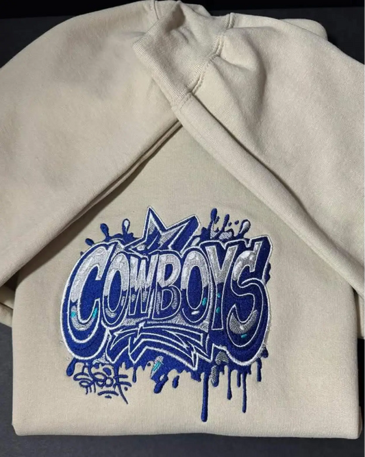 COLORFUL COWBOYS SWEATSHIRT... EMBROIDERY