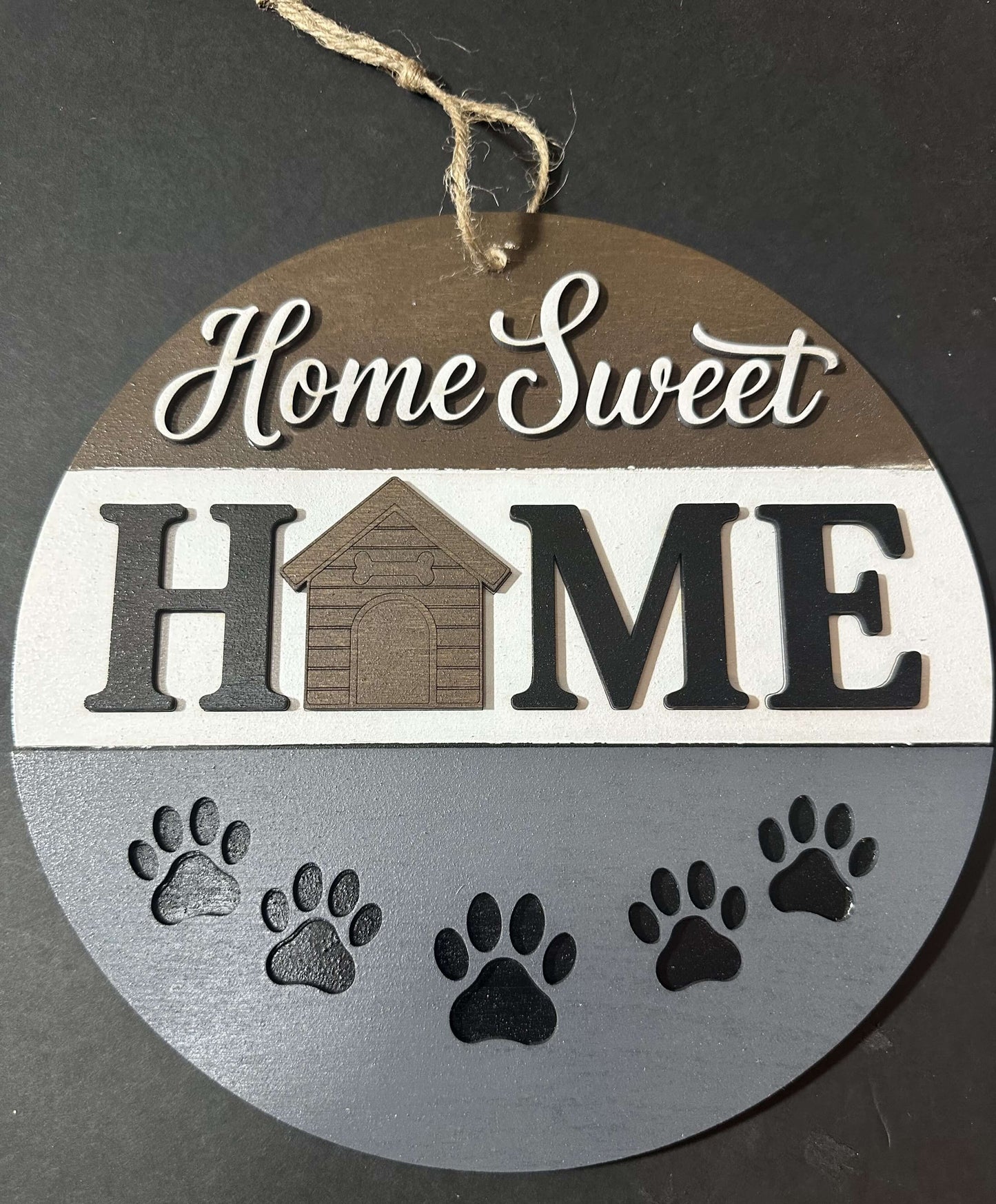 HOME SWEET HOME PAW PRINT SIGN... CRAFTS