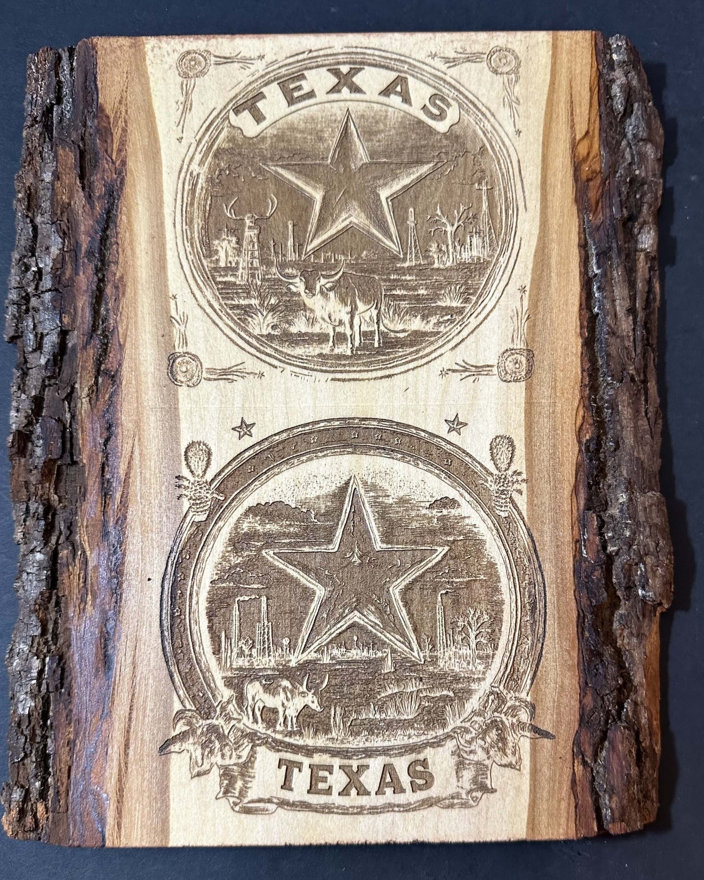 LONE STAR TEXAS WOOD DECOR... LASER ENGRAVING