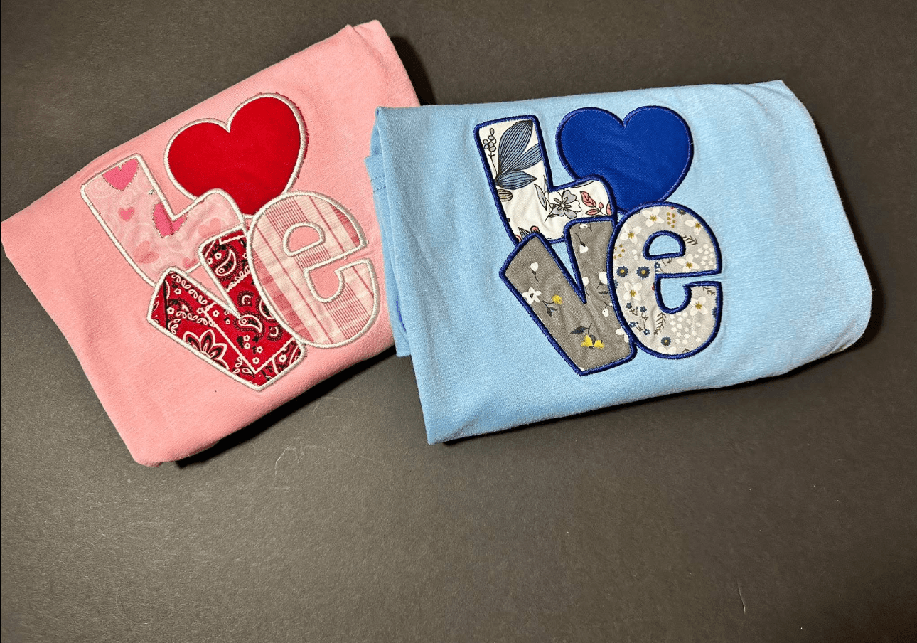 MADE WITH LOVE KIDS SHIRTS... EMBROIDERY