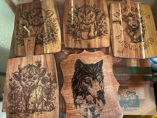 MIX MATCH DECOR CUTTING BOARDS... LASER ENGRAVING