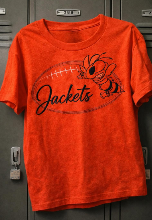 SCHOOL PRIDE YELLOWJACKET FOOTBALL... EMBROIDERY