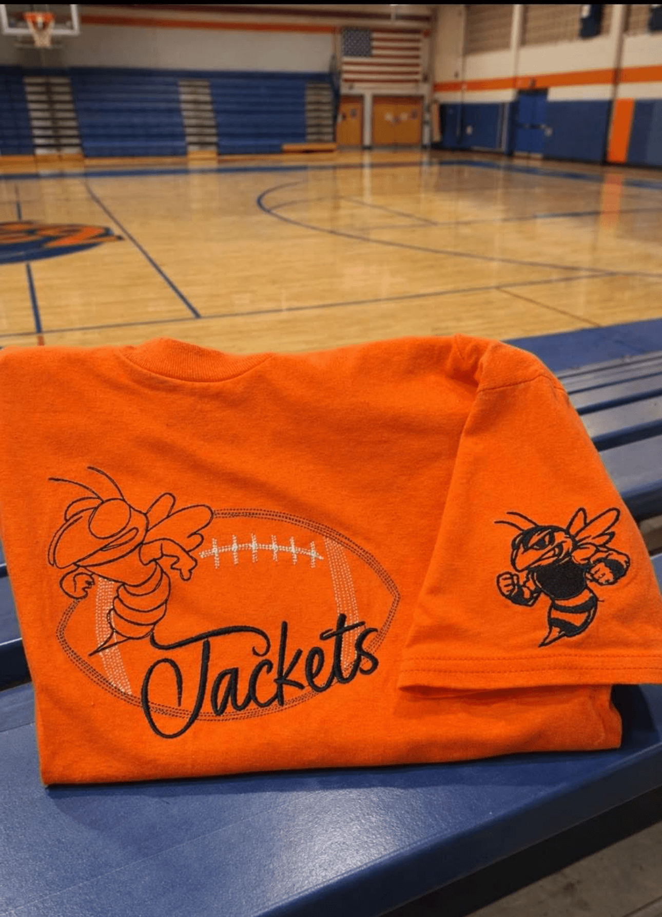 SCHOOL PRIDE YELLOWJACKET SHIRT... EMBROIDERY