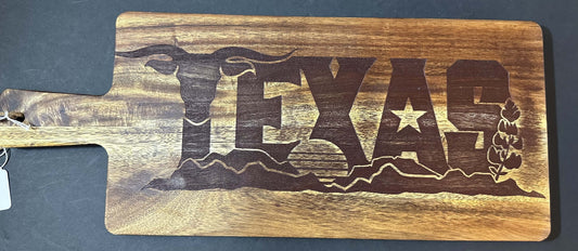 TEXAS NAME CUTTING BOARD... LASER ENGRAVING