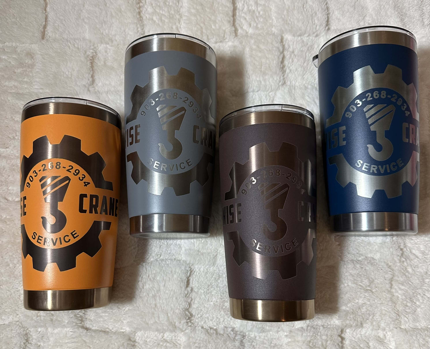 TUMBLERS BUSINESS LOGO 20oz... LASER ENGRAVING